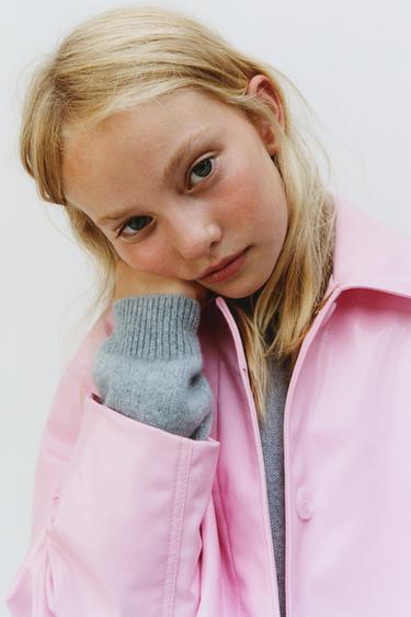 CAZADORA EFECTO PIEL - Rosa de Zara