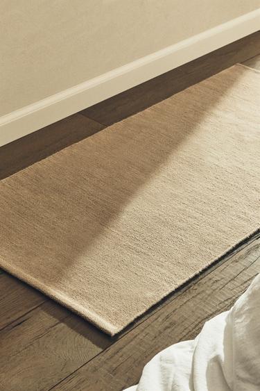 Zara WOOL AND COTTON AREA RUG - Beige