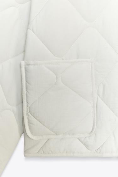 VESTE REMBOURRÉE - Écru de Zara - Image 6