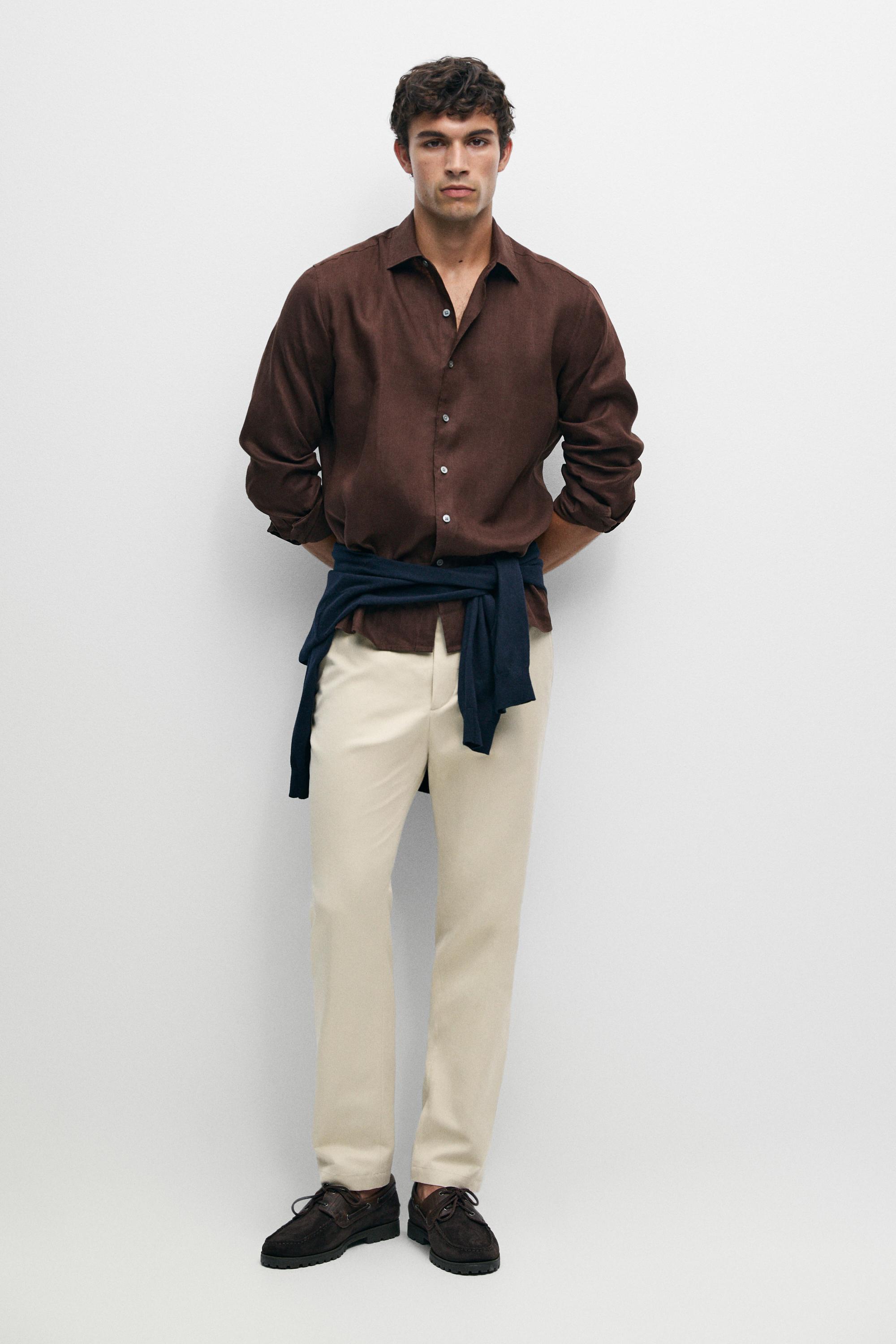 Cotton blend jogger fit pants