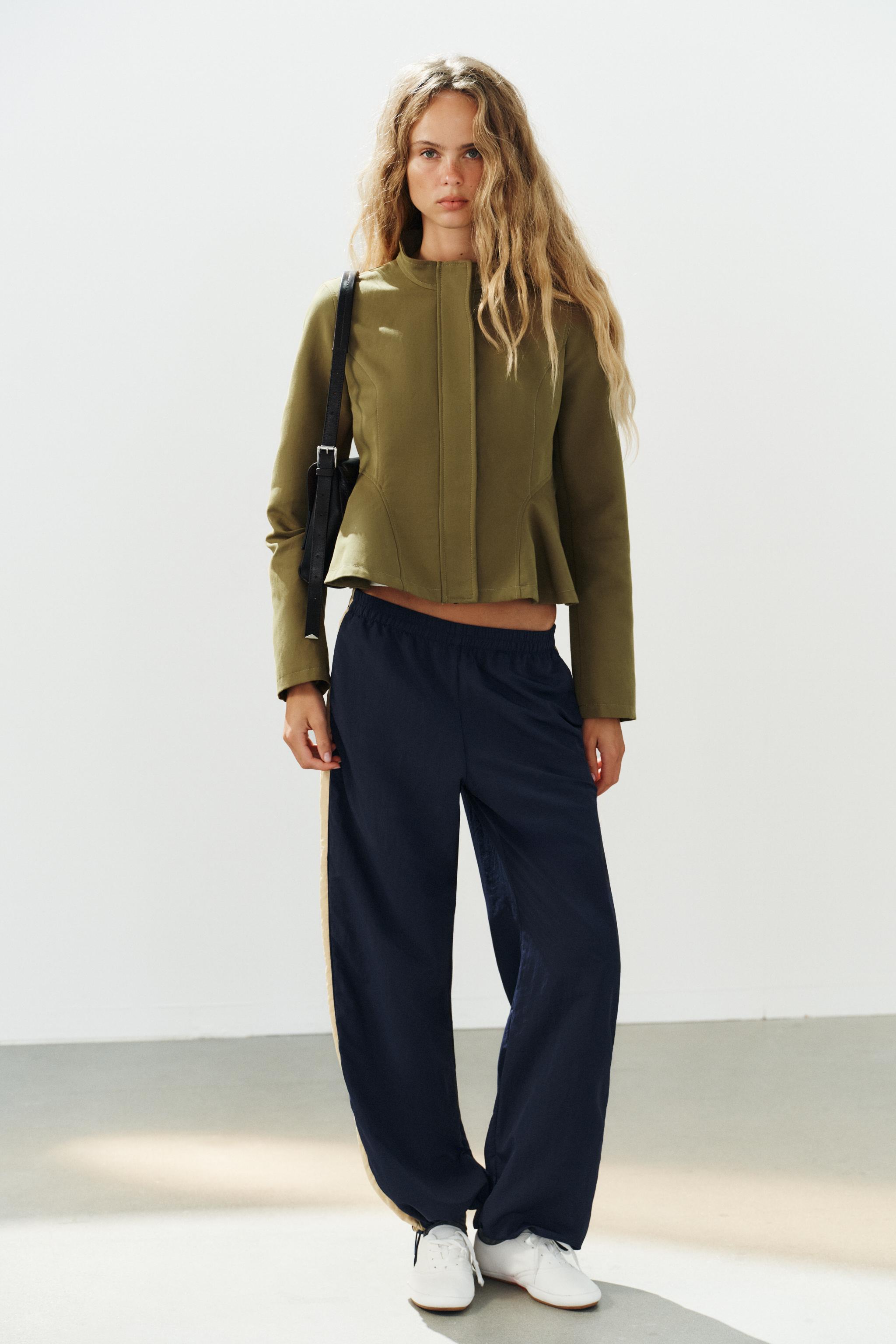 Zara Vücuda Oturan Peplum Ceket
