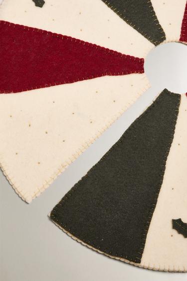 WOOL DECORATIVE CHRISTMAS TREE SKIRT - Multicoloured by Zara