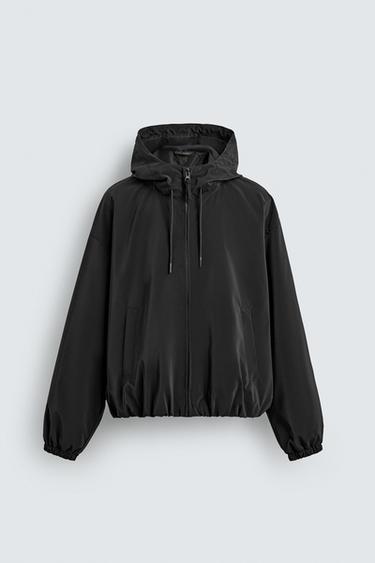 CAZADORA TÉCNICA CAPUCHA - Negro de Zara