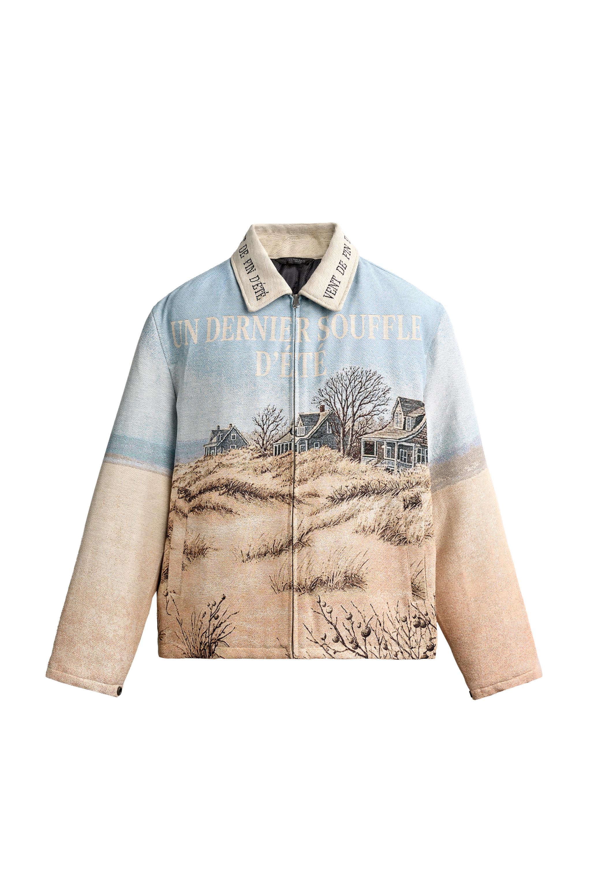 CAZADORA ACOLCHADA JACQUARD PAISAJE