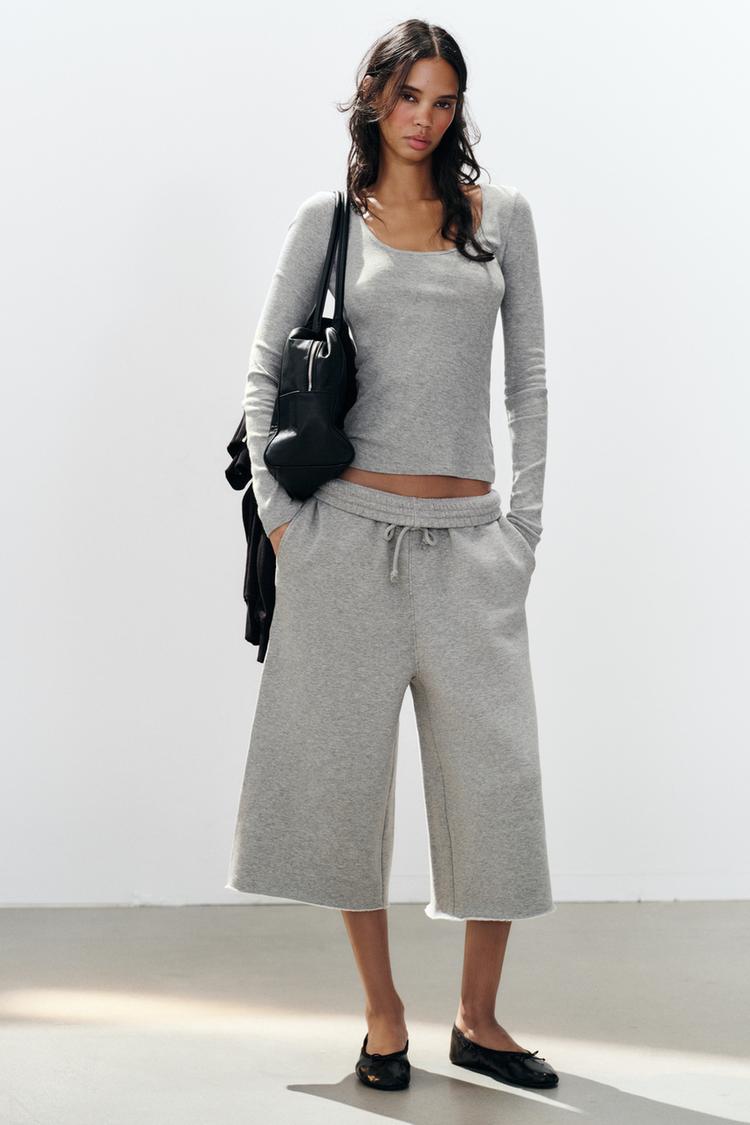 LONG PLUSH BERMUDA SHORTS
