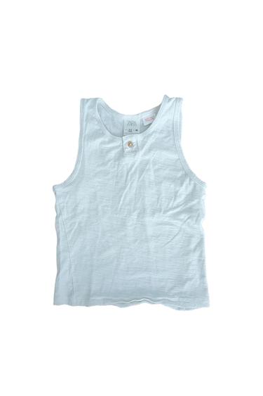 SLEEVELESS HENLEY TSHIRT