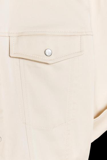 VESTIDO CORTO VUELO - Beige de Zara