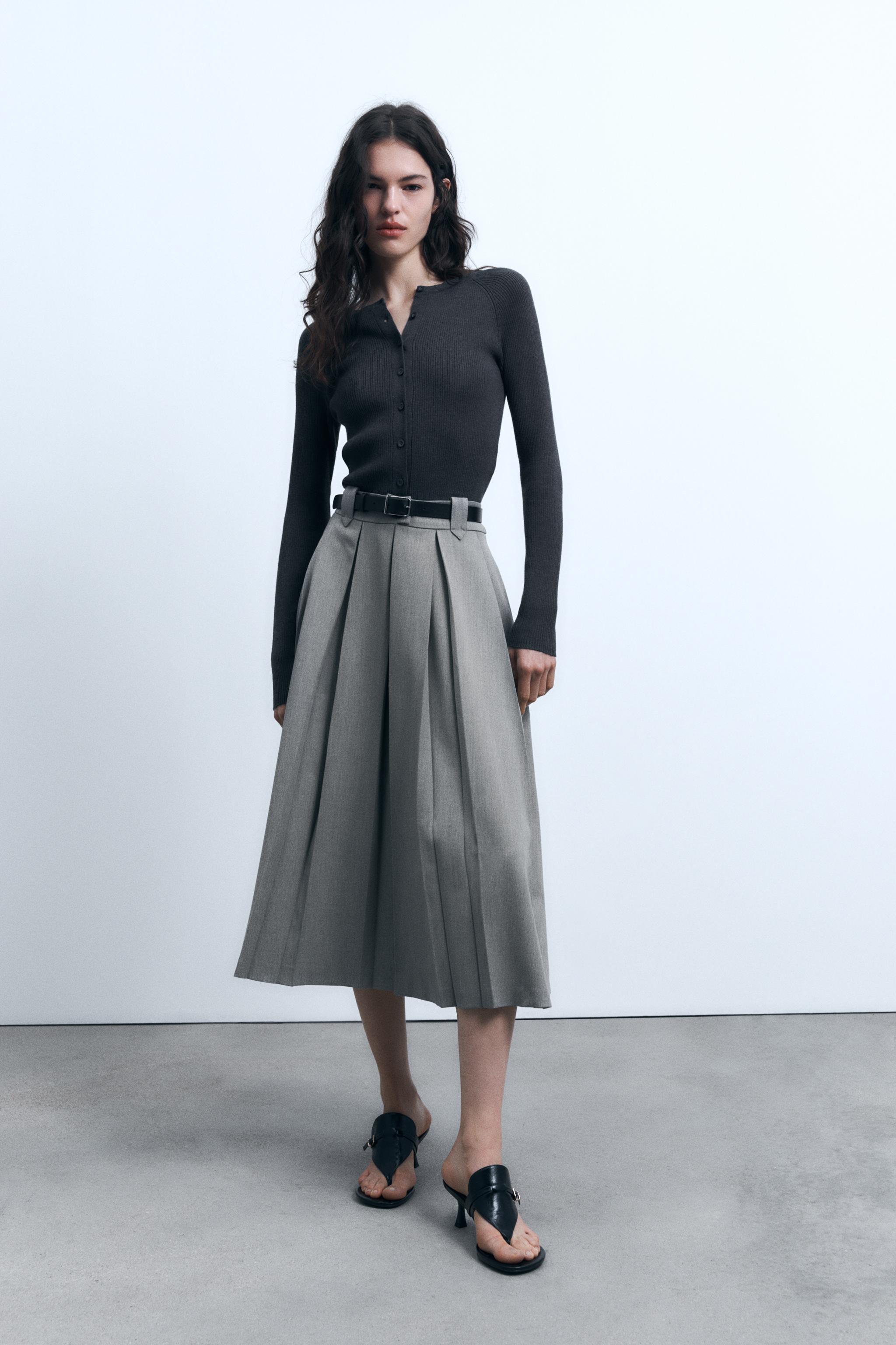 Pleated skirt zara australia sale