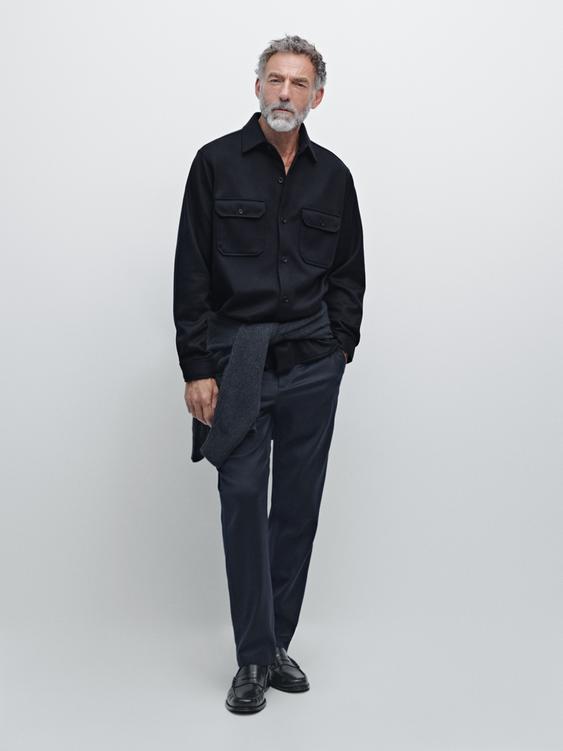 Overshirt with chest pockets