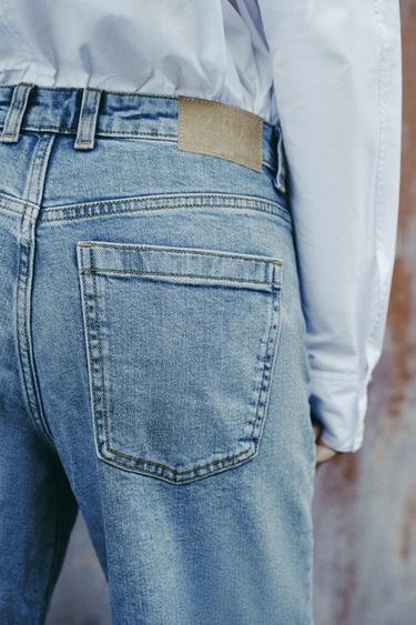 JEAN Z1975 RELAXED FIT TAILLE MOYENNE REVERS BAS - Bleu moyen de Zara - Image 3