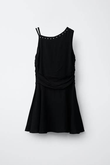 ROBE À CLOUS - Noir de Zara - Image 1