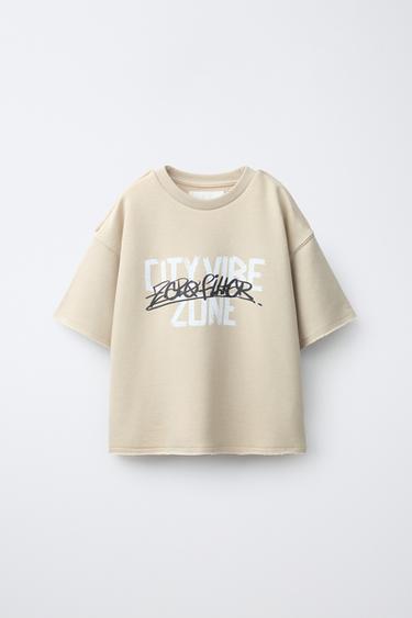 HEAVYWEIGHT GRAFFITI T-SHIRT - Light sand by Zara - Image 0