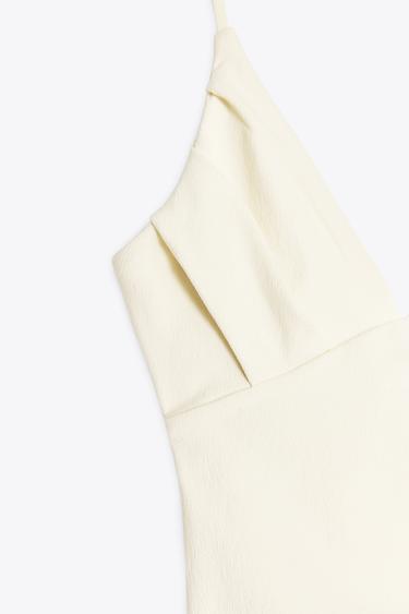 TOP ÉLASTIQUE À PLIS ASYMÉTRIQUE - Vert d'eau de Zara - Image 6