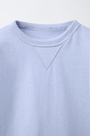 ENSEMBLE DE JOGGING T-SHIRT ET BERMUDA UNI - Bleu clair de Zara - Image 3