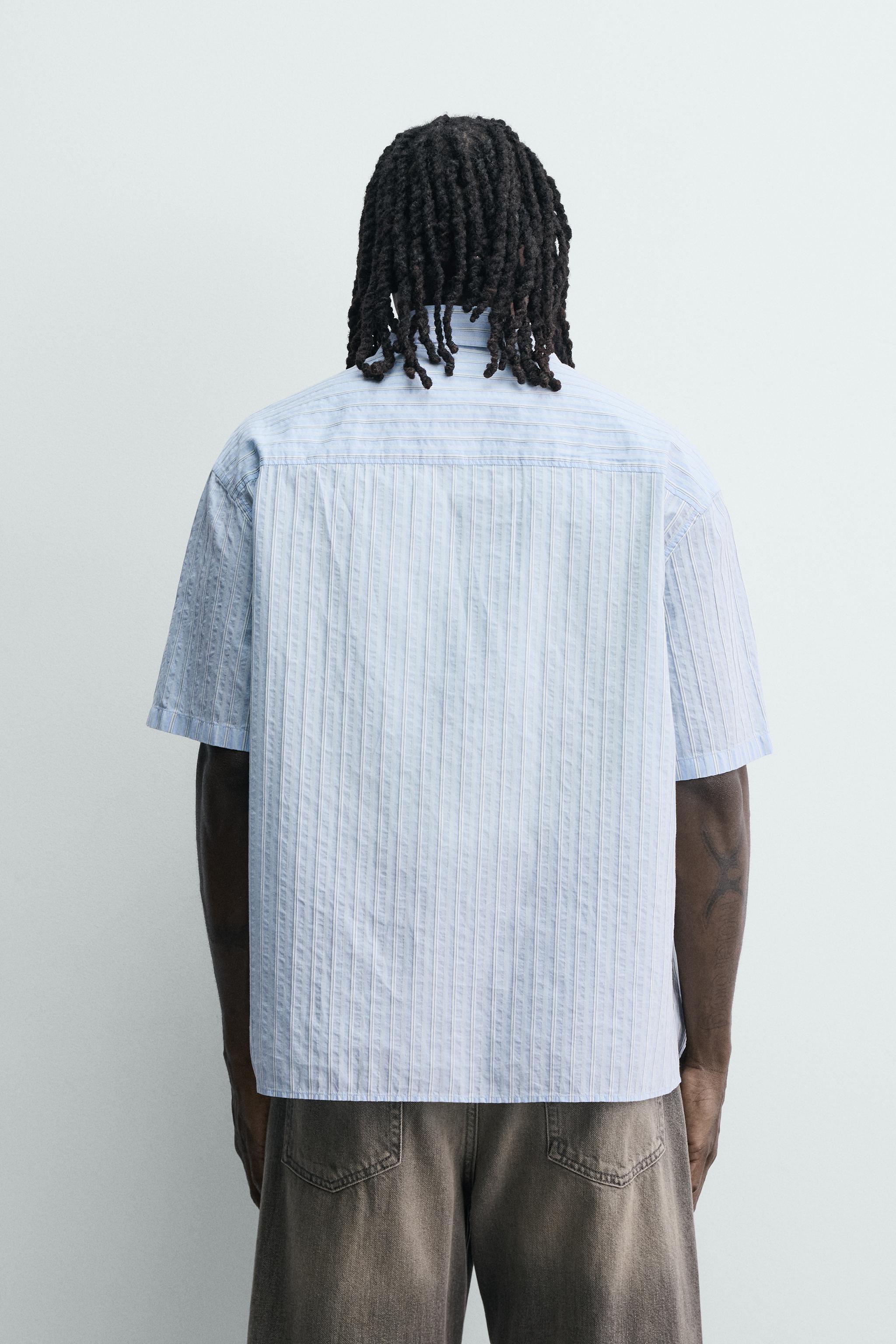 BOXY FIT STRIPED SHIRT