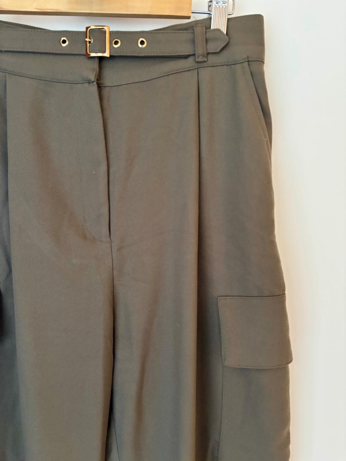HIGH-WAIST CARGO TROUSERS - Image 3