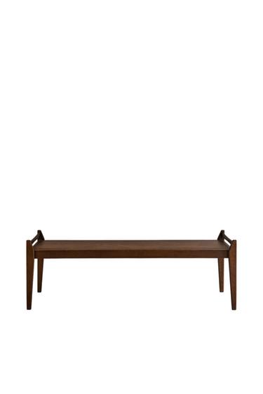 BANC LONG BOIS - Marron de Zara