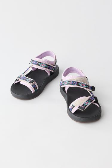 SANDALES TECHNIQUES BRODÉES - Multicolore de Zara - Image 2