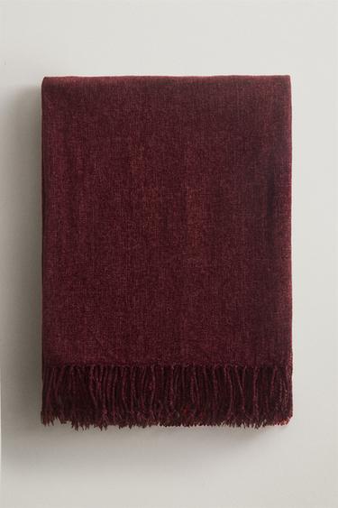 CHENILLE BLANKET — Reddish 1