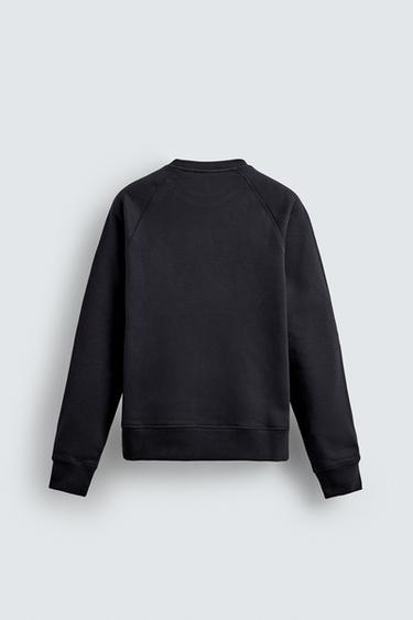 SWEAT COL ROND COUPE DÉCONTRACTÉE - Bleu marine foncé de Zara - Image 6