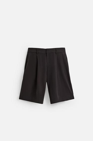 BERMUDA PLIS WIDE FIT - Chocolat de Zara - Image 6