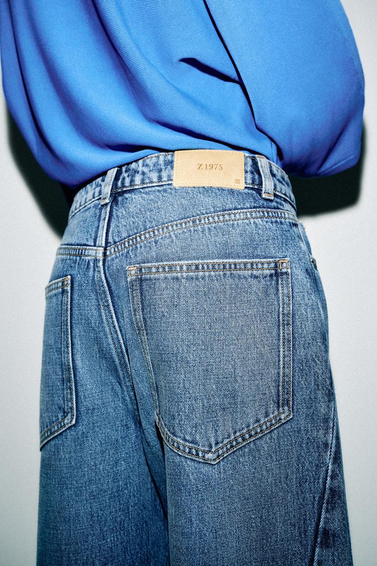 Jeans Z1975 de cintura alta con costuras tipo barril 8