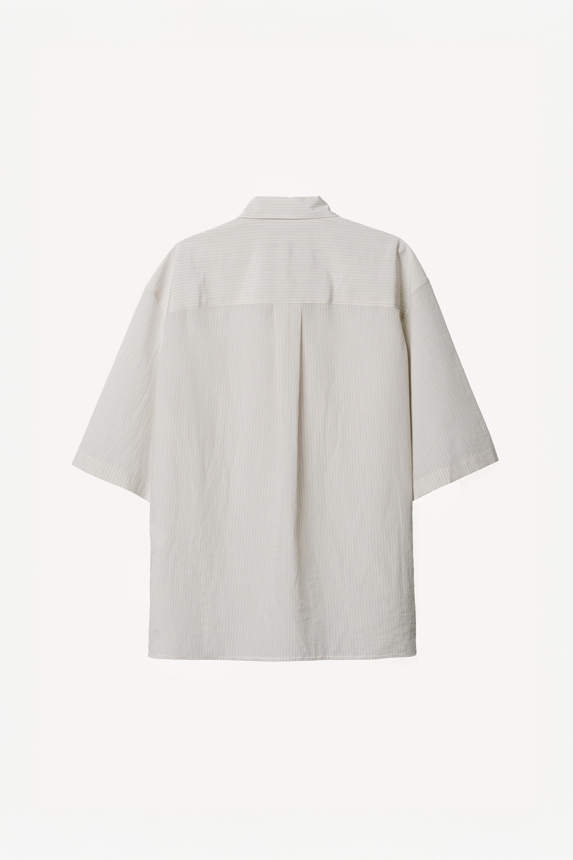 ウィリーチャバリア x ザラ ストライプ オーバーサイズフィットシャツ