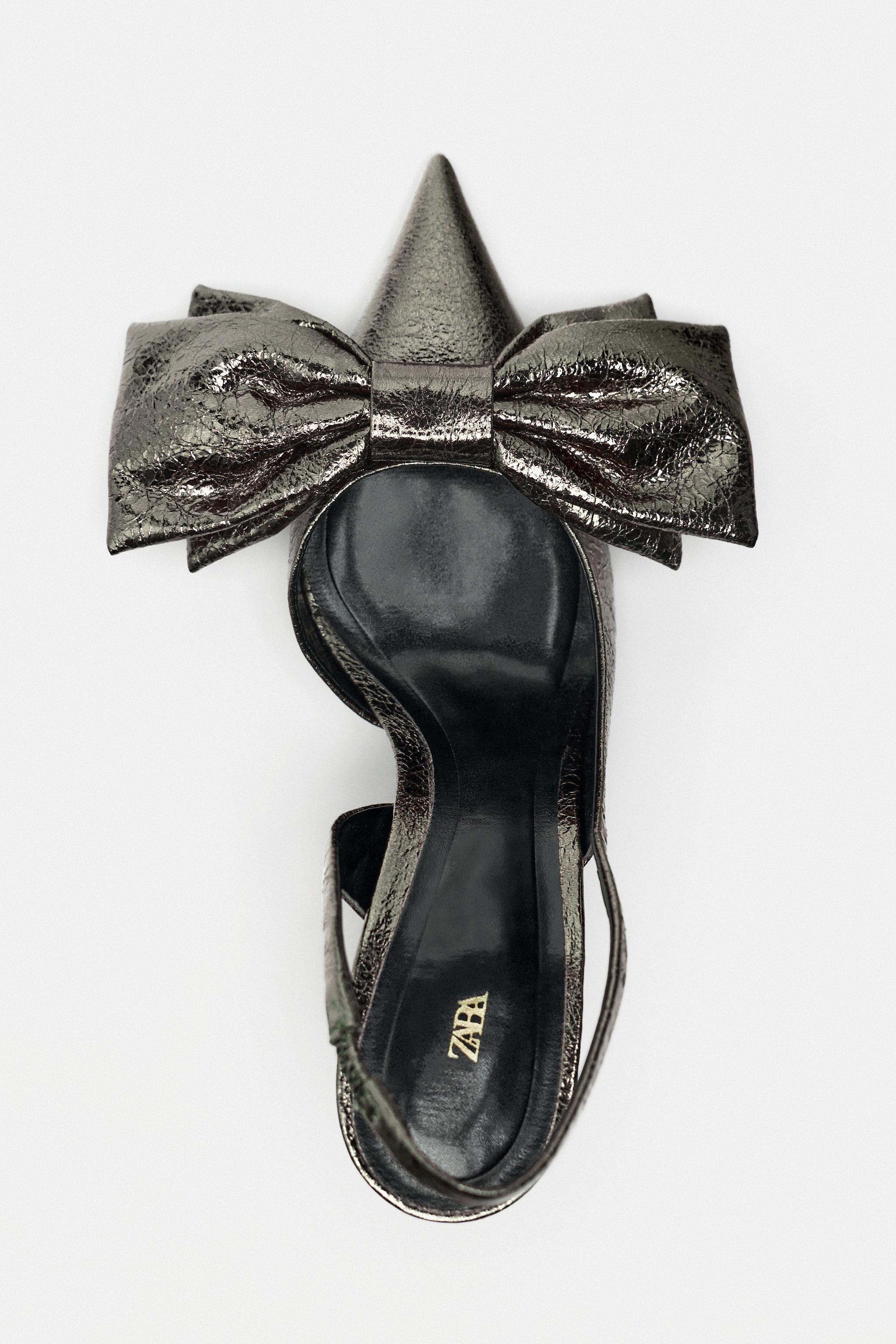 Zara best sale bow shoes