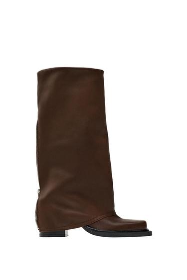 LEATHER GAITER BOOTS