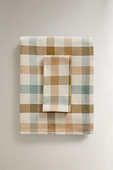 DYED THREAD CHECK TABLECLOTH - Bluish by Zara - Image 4