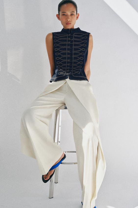 LEATHER TOE LOOP SANDALS from Zara - $75.90