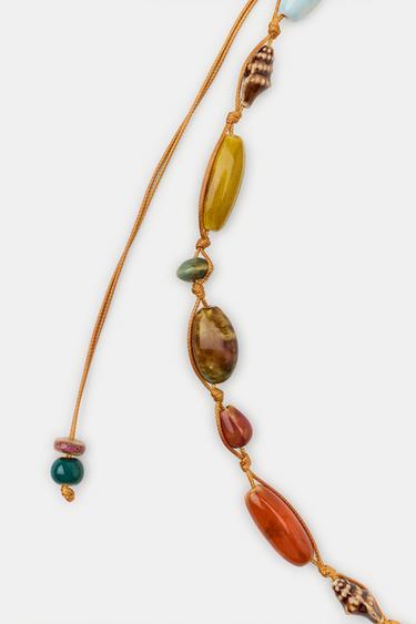 CEINTURE-LACET À PIÈCES EN CÉRAMIQUE - Orange de Zara - Image 3