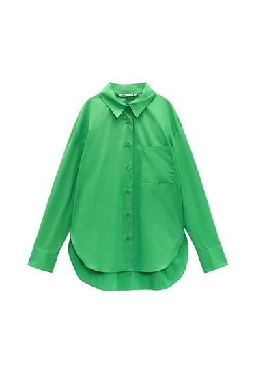 POPLIN SHIRT WITH POCKET
