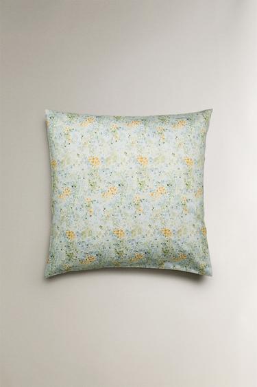 FLORAL PRINT PILLOWCASE - Green by Zara - Image 2
