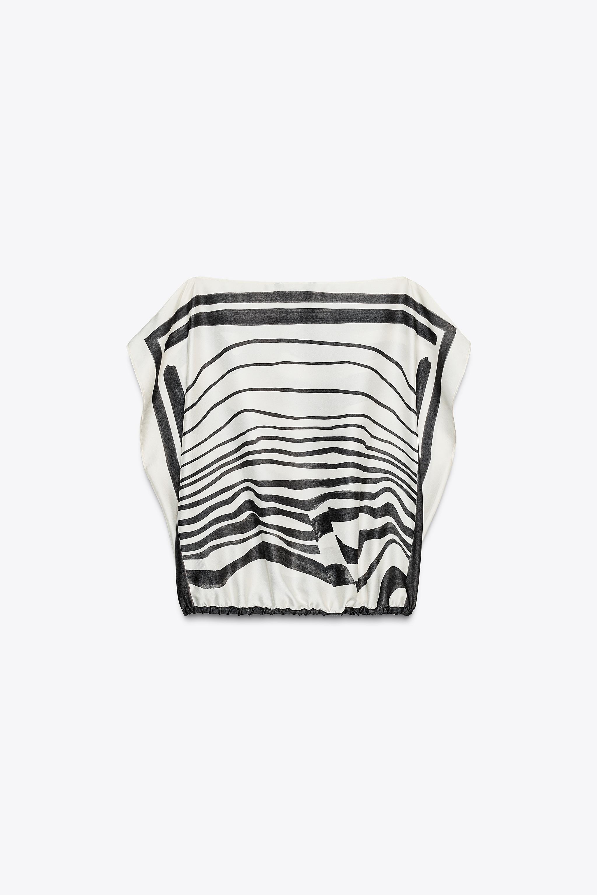 【ZARA】プリント柄トップス ZW COLLECTION 3774/856/093 03774856093-p.jpg?ts=