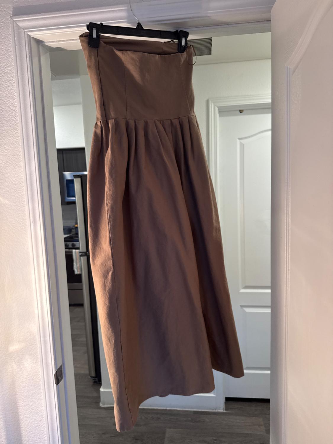 STRAPLESS MIDI DRESS - Image 4