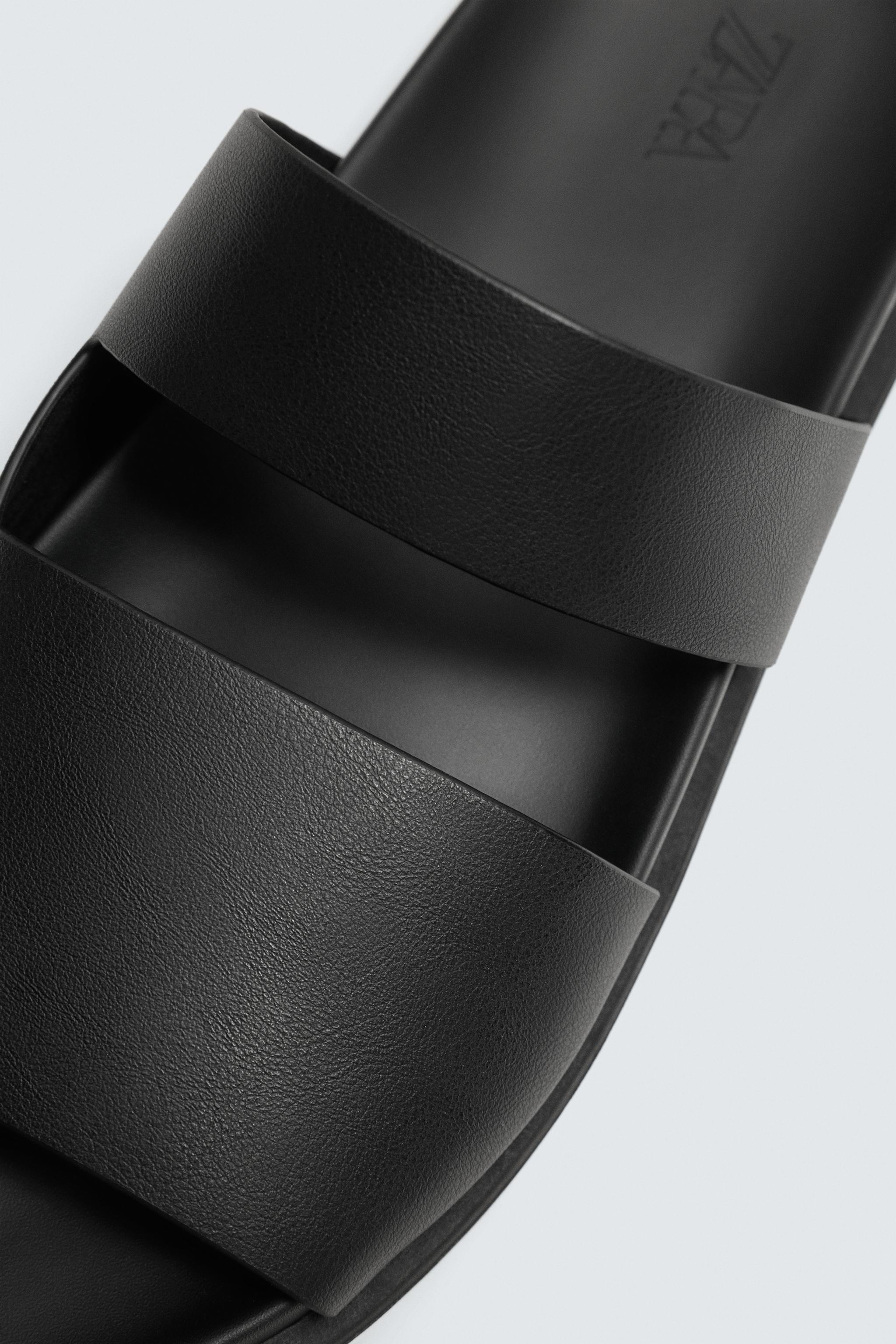 ZARA andカンペール　2点おまとめブラック クロスストラップ サンダル ダブルストラップサンダル - ブラック | ZARA Japan / 日本