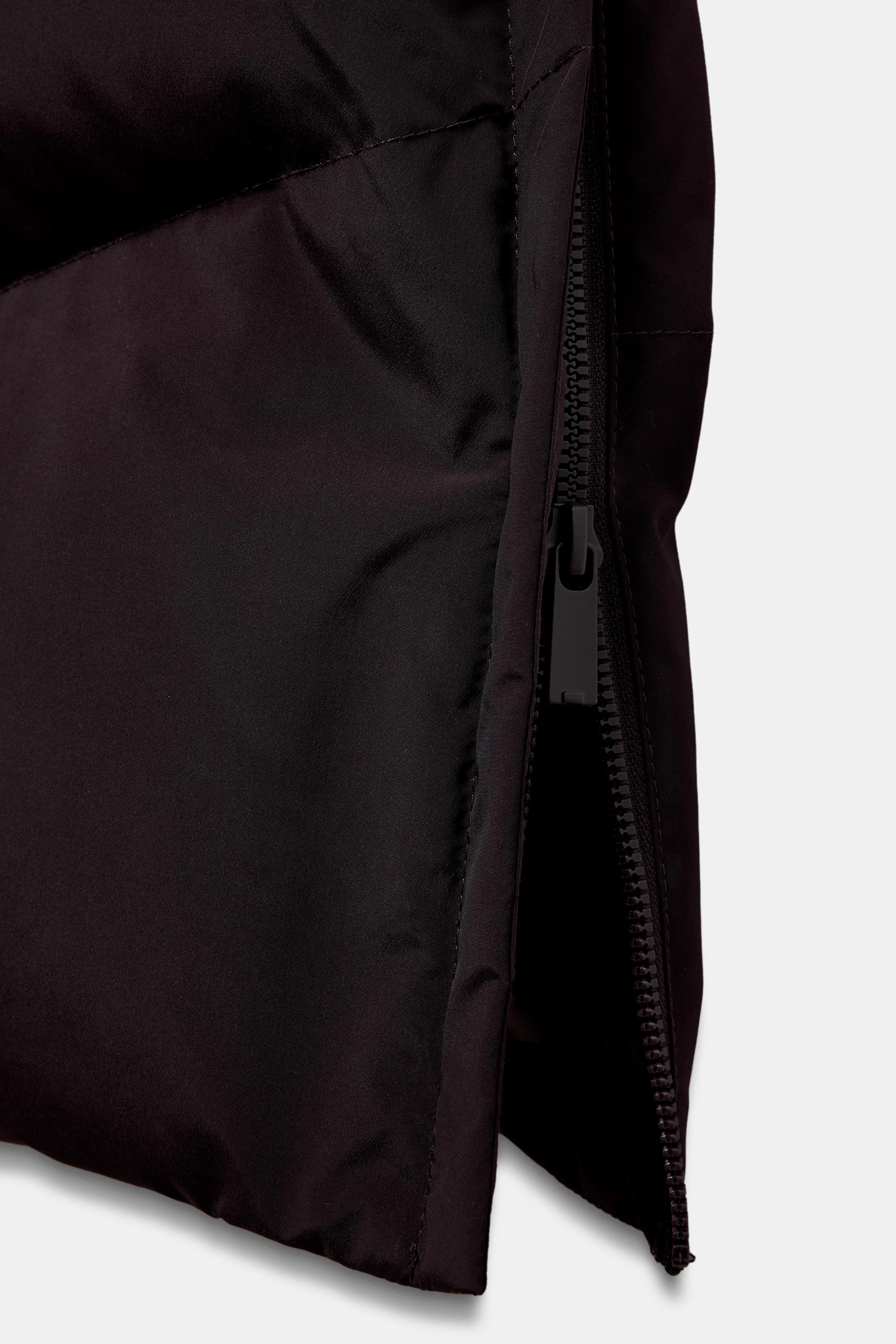 DOUDOUNE LONGUE À CAPUCHE DÉPERLANTE COUPE-VENT