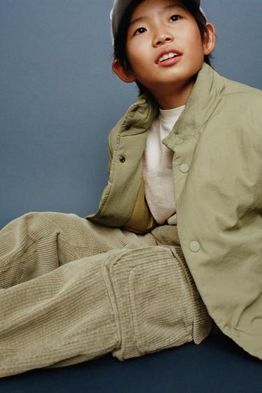 PUFFER JACKET - Light khaki by Zara