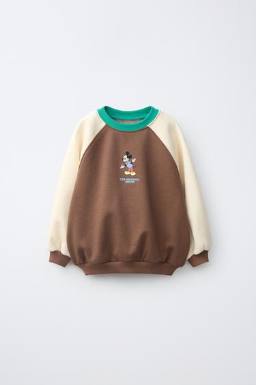 SUDADERA COLOR BLOCK MICKEY MOUSE © DISNEY - marron/blanco de Zara
