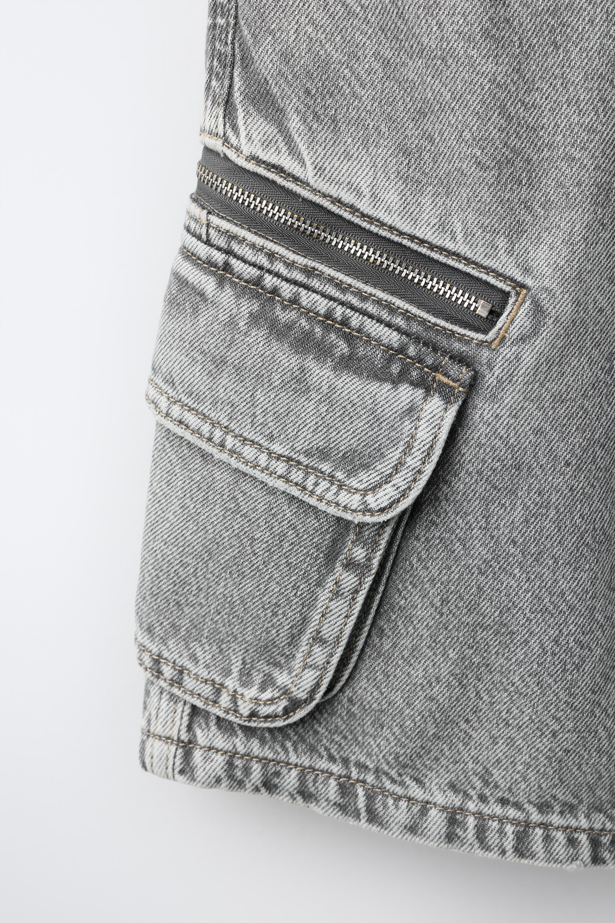 Детские шорты Zara MULTICARGO DENIM SHORTS — фото 4