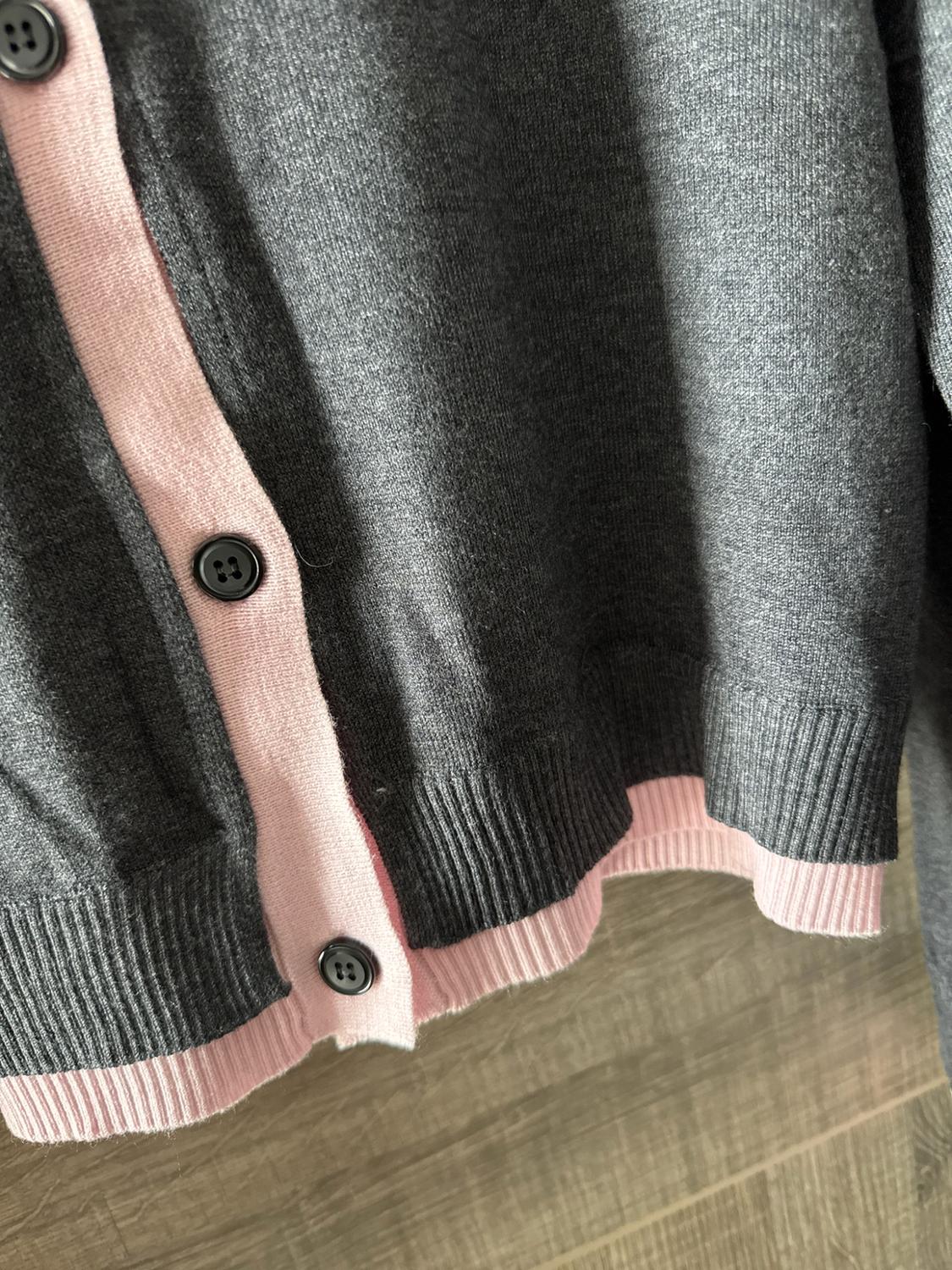 CONTRAST KNIT CARDIGAN - Image 2
