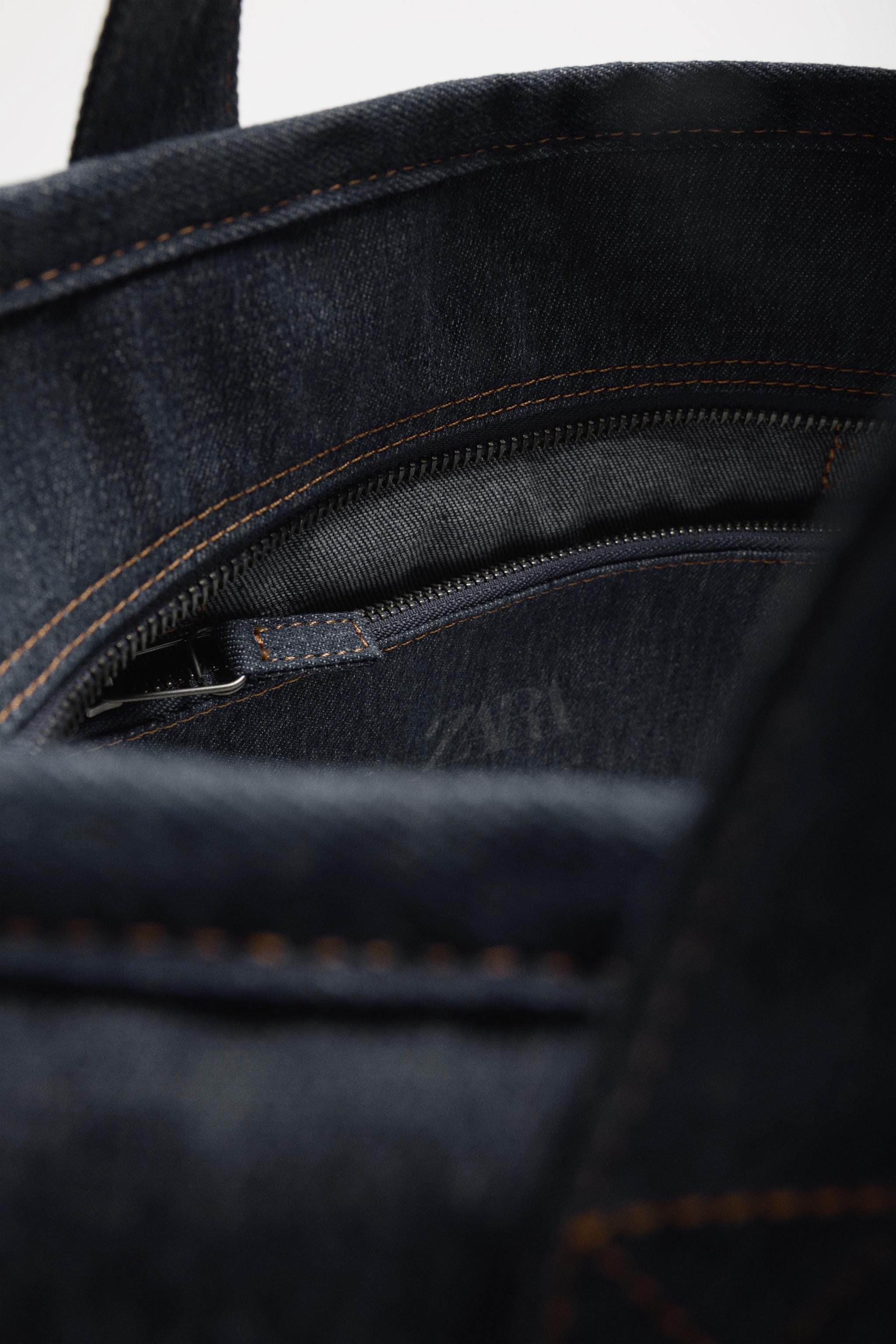 DENIM TOTE BAG - Blue | ZARA United States