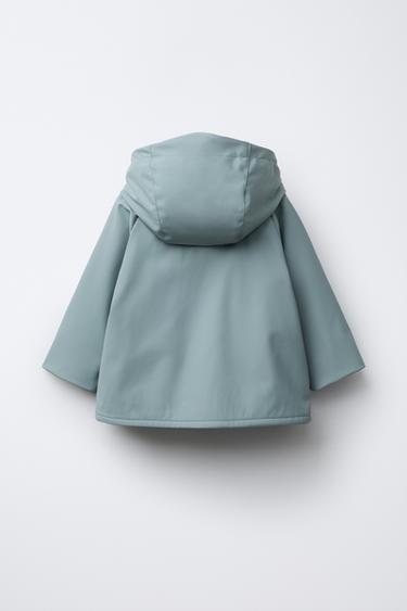 BLOUSON GOMMÉ DÉPERLANT - Gris / Bleu de Zara - Image 1