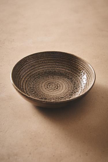 SOUP PLATE WITH RAISED DESIGN - Grey by Zara - Image 5