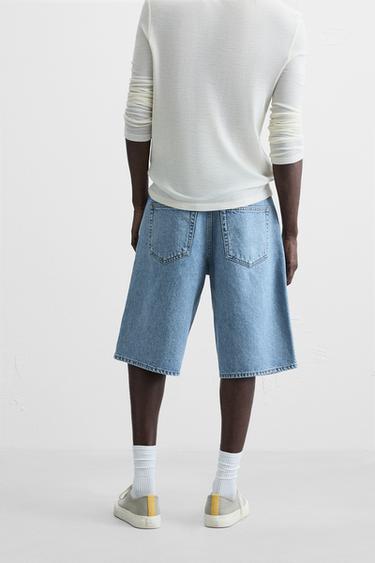 BERMUDA EN DENIM BAGGY FIT - Bleu de Zara - Image 2