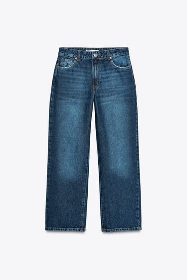 JEANS TRF RECTOS TIRO ALTO - Azul de Zara