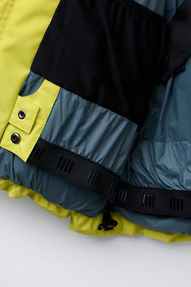 DOUDOUNE 80% DUVET ET 20% PLUME CAPUCHE AMOVIBLE WATER RESISTANT ET COUPE-VENT SYSTÈME RECCO® COLLECTION SKI - Jaune fluo de Zara - Image 10
