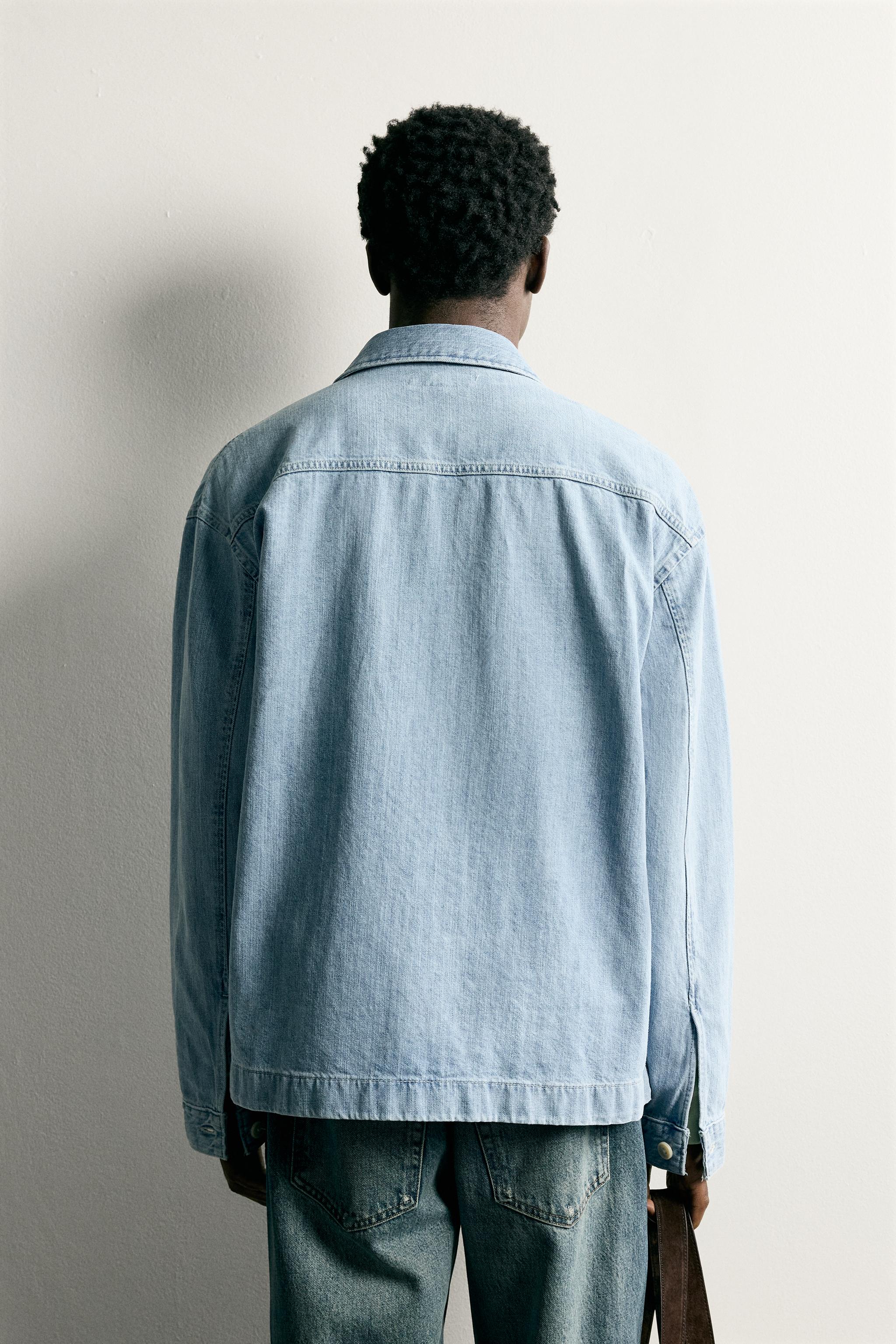 CHEMISE EN DENIM COUPE BOXY