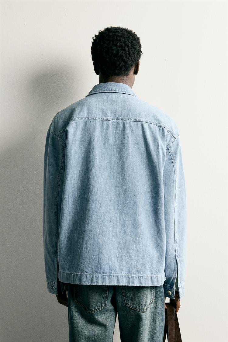 CAMISA DE MEZCLILLA DE AJUSTE HOLGADO 3